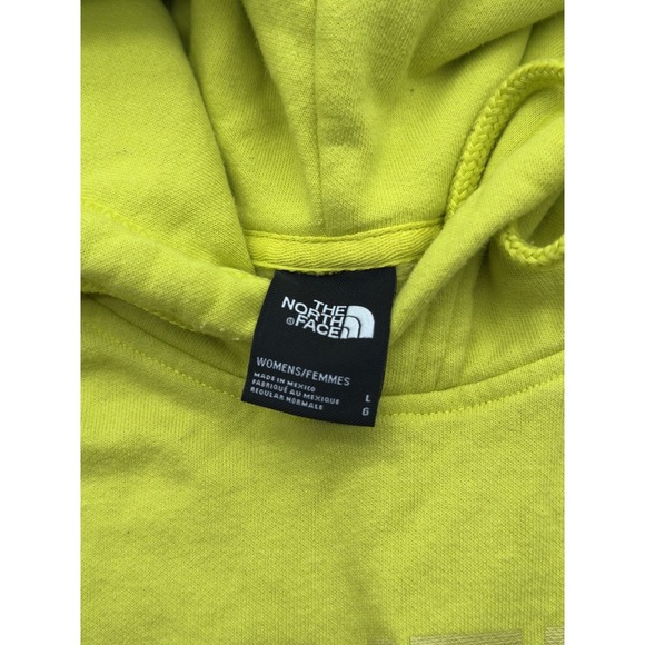 The North Face Womens Pullover Hoodie Sweatshirt Chartreuse Yellow Large - Picture 4 of 8